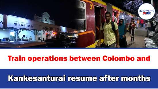 Train operations between Colombo and Kankesanturai resume after months