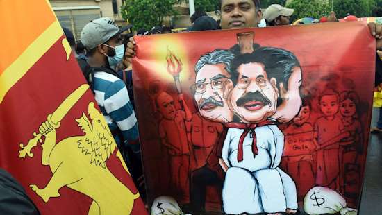 Anti-Govt protest at Galle Face Green continues...