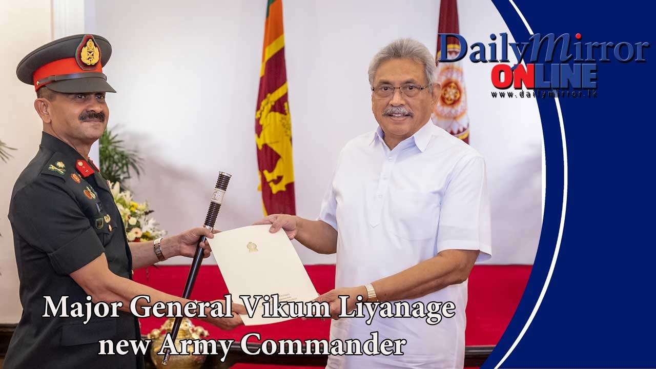 Major General Vikum Liyanage new Army Commander