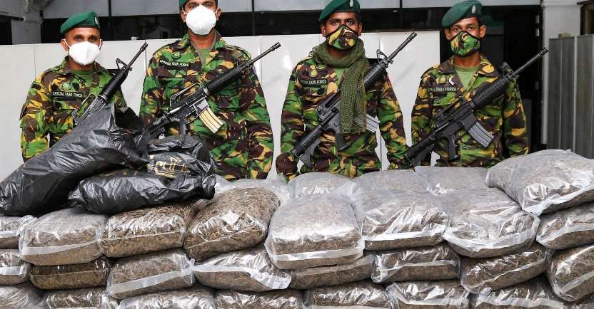 STF arrest man with 129kgs of cannabis in Kolonnawa