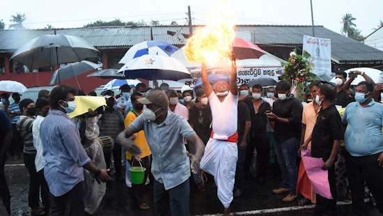 Residents living in Coastal areas in protest...