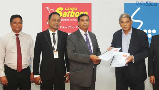 SLT contributes with technology support to create online store for Sathosa