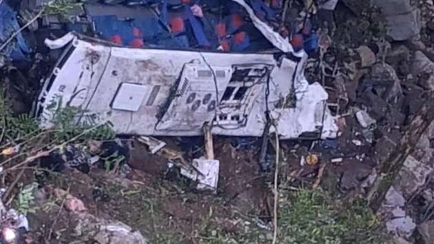 At least 17 dead and 20 injured after school bus crashed off cliff in Colombia