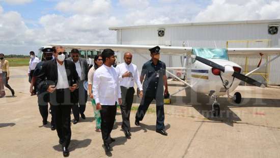 Inspecting future plans of Ratmalana Airport