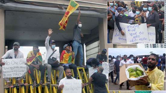 Protest at Galle Face Green continues