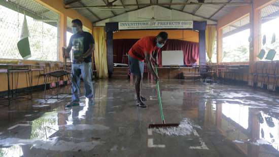 Getting ready to reopen schools...