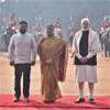 President receives ceremonial welcome at Rashtrapati Bhavan