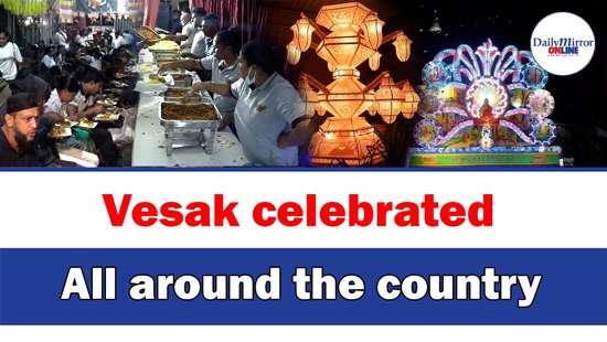 Vesak celebrated All around the country