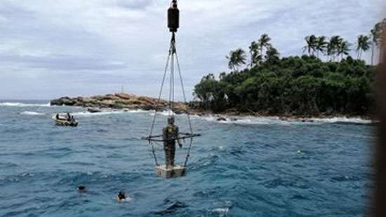 Underwater museum in progress