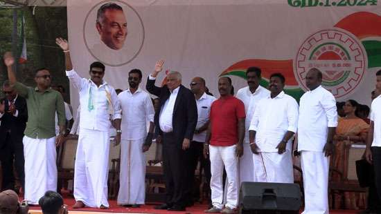 President at Kotagala May Day rally