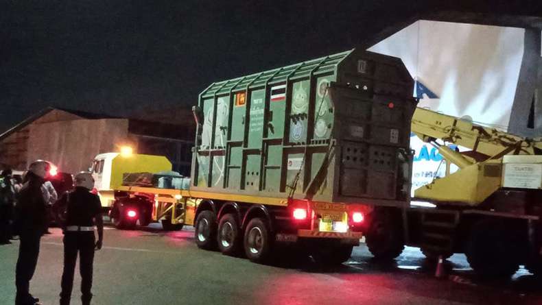 Gifted tusker flown back to Thailand