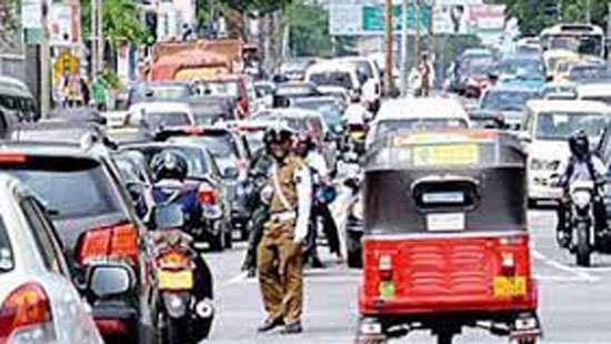 Traffic congestion at Liberty Roundabout due to protest