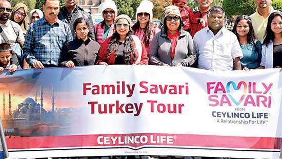 Ceylinco Life’s Family Savari 17 winners tour Turkey