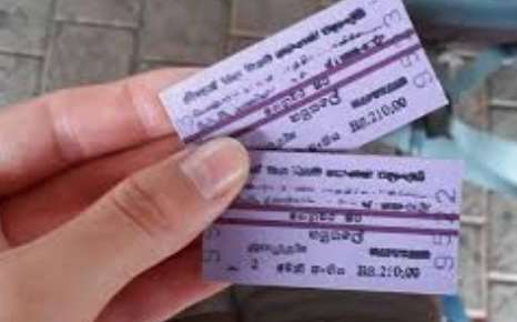 Printed ticket shortage; using old fare-marked tickets discusssed: Railways dept.