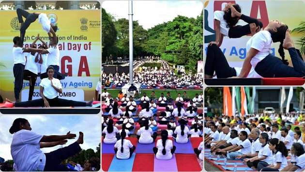 Hundreds join Yoga Day celebration