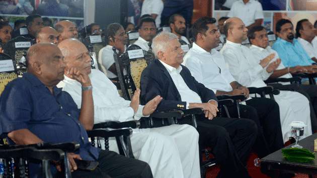 Ranil attends election rally