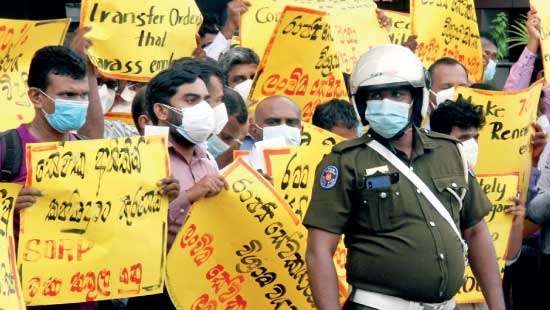 CEB workers stage protest