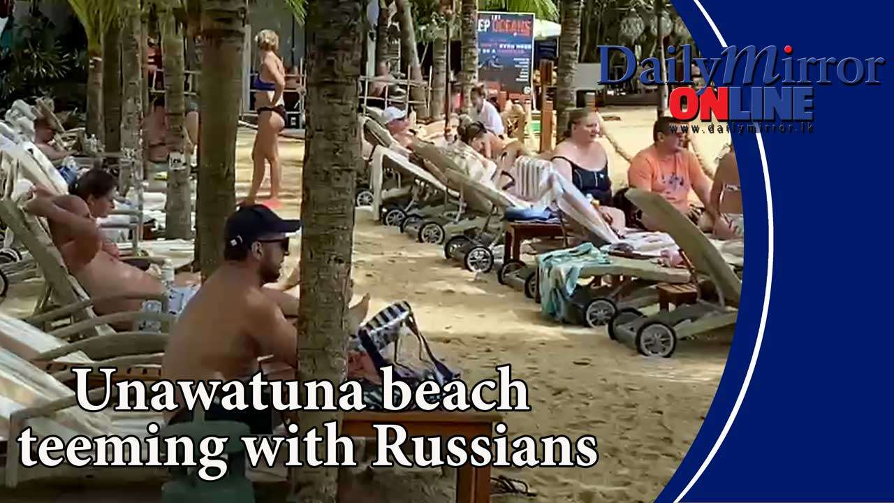 Unawatuna beach teeming with Russians