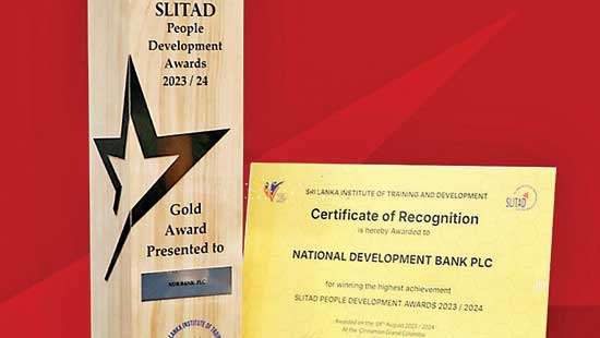 NDB triumphs at SLITAD People Development Awards with Gold