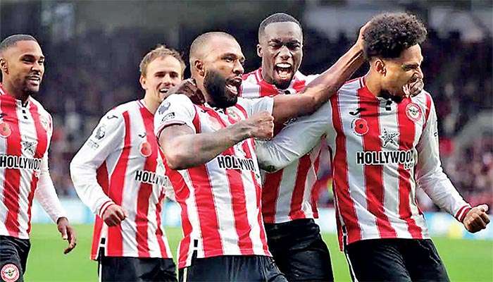 Thiago scores two late goals as Brentford beat Newcastle