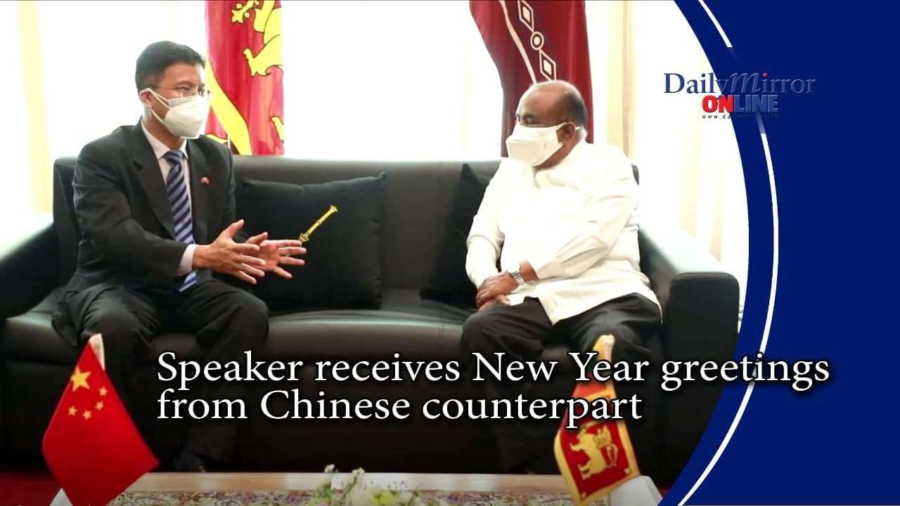 Speaker receives New Year greetings from Chinese counterpart