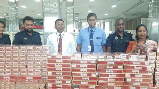 BIA Customs thwart attempt to smuggle in Rs.16mn worth fags with five inbound passengers