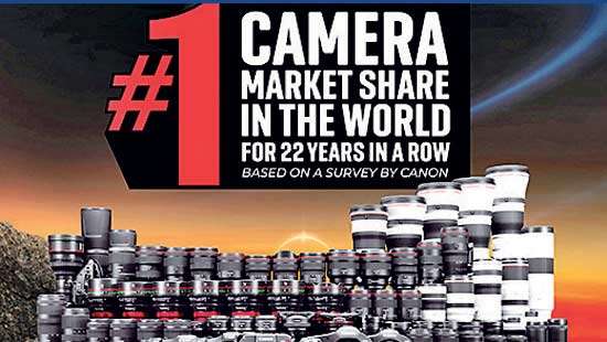 Canon’s interchangeable-lens digital cameras No. 1 for 22nd year