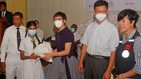 Dry rations for school children in Colombo