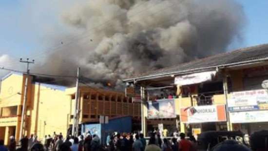 Fire at Kegalle Public Market