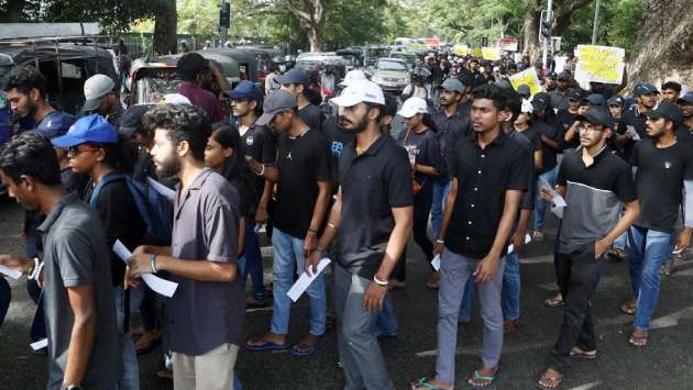 Ward Place blocked due to student protest