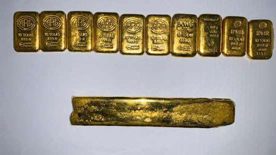 Gold worth over Rs.43 mn seized