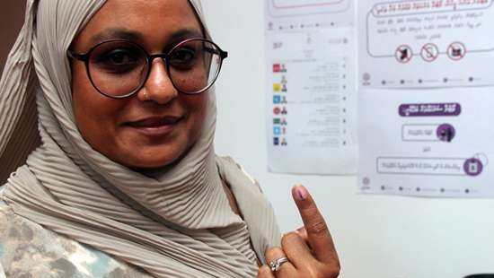 Maldivians cast their votes in Colombo...