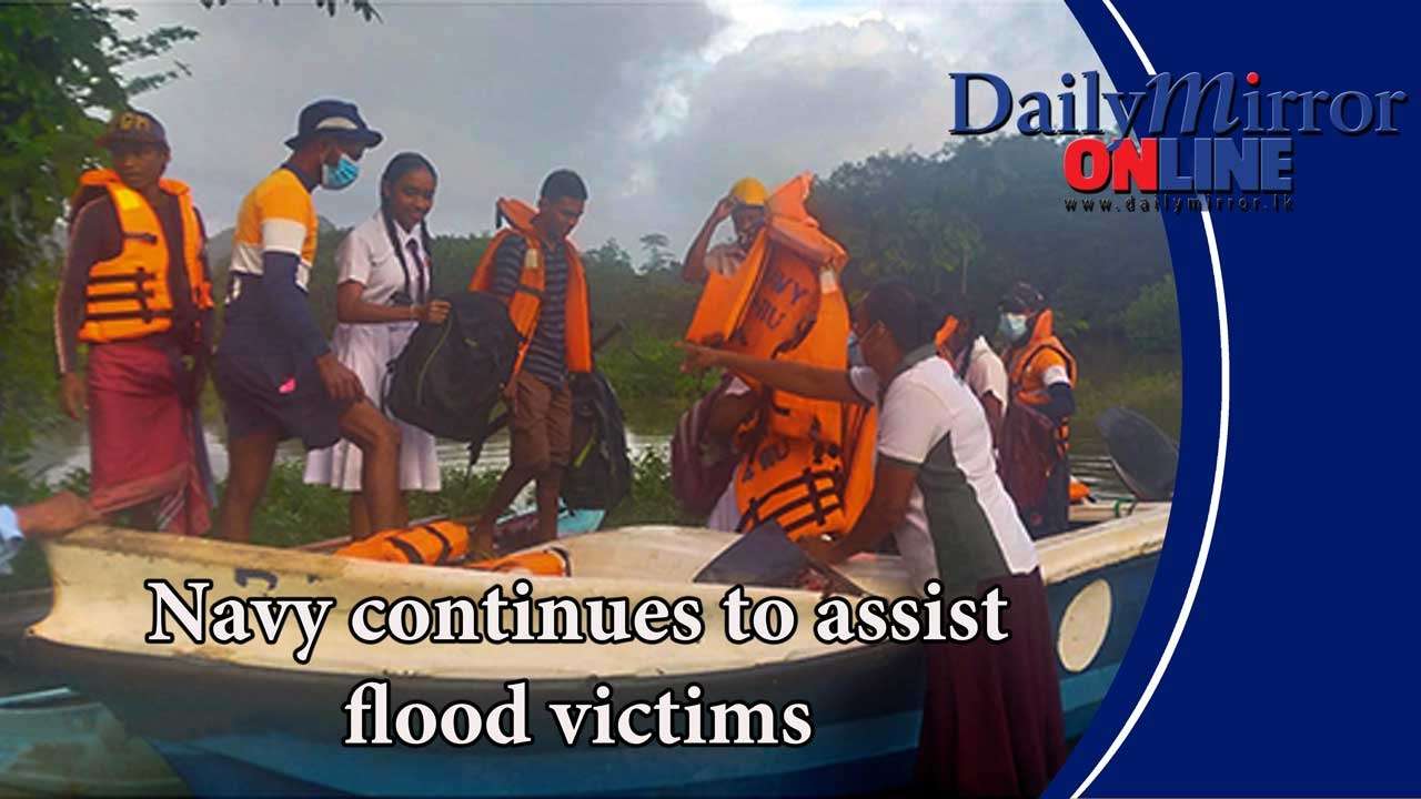 Navy continues to assist flood victims