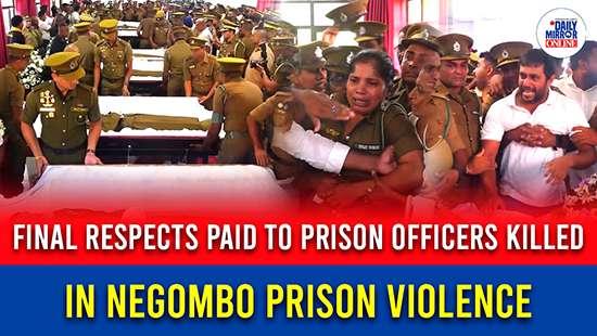 Final respects paid to prison officers killed in Negombo prison violence