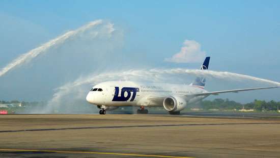 BIA welcomes first charter flight with 252 international tourists