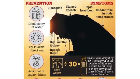 BEWARE OF HEAT STROKE