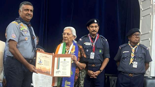 India confers highest award of Bharat Scouts and Guides to Janaprith Fernando