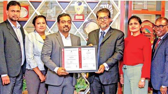 Sunshine Healthcare Lanka awarded ISO certification for Quality Management System