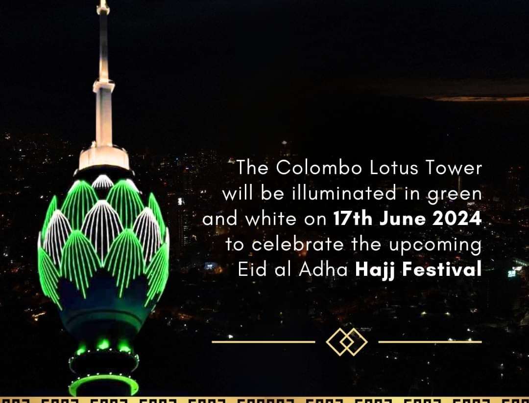 Lotus Tower to shine in vibrant green, white tomorrow