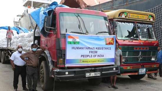 SL receives second consignment of humanitarian supplies donated by India