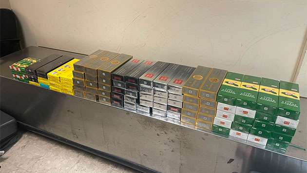Indian nationals nabbed at BIA with cigarettes worth Rs. 834,000 - Breaking News