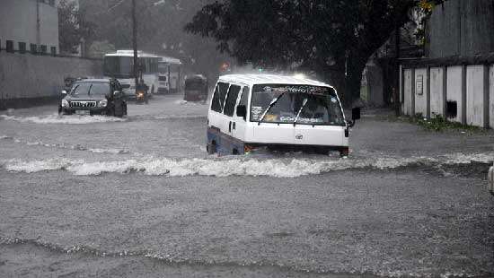 Colombo roads underwater