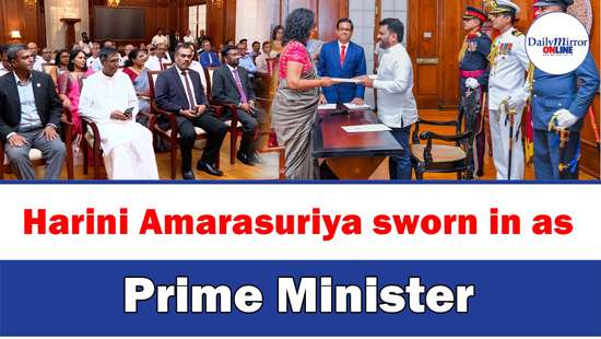 Harini Amarasuriya sworn in as Prime Minister