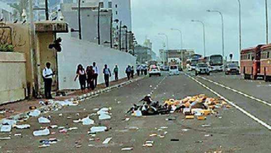 ‘Happy Streets’ event leaves Marine Drive covered in trash