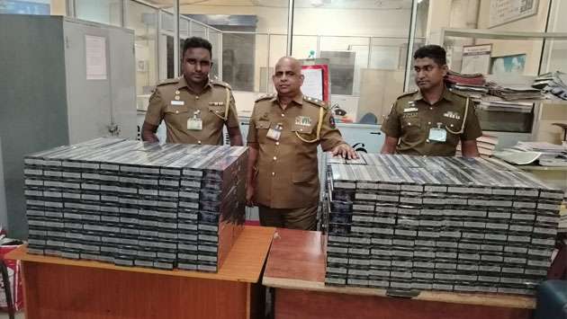 Three arrested at BIA with Rs. 178.5 million worth of illegal cigarettes
