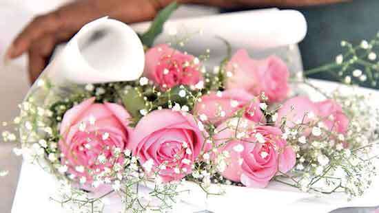Valentine’s blooms in Colombo