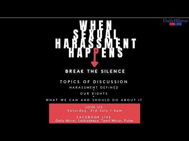 Women in Media | When Sexual Harassment Happens - Break The Silence