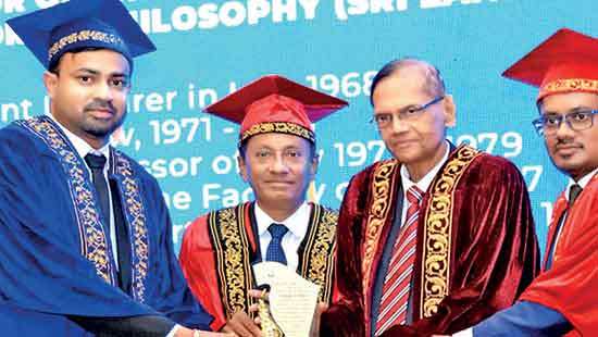 Prof. G. L. Peiris honoured by International Institute of Rehabilitation