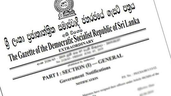 Gazette issued declaring several services as Essential Services