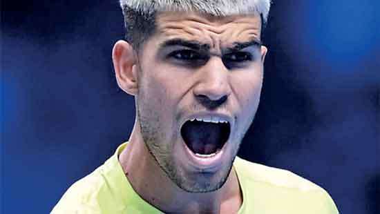 Alcaraz stretched before winning